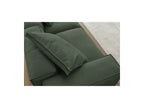 Fixed Straight 3-Seater Boheme Sofa in Flecked Fabric