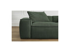 Fixed Straight 3-Seater Boheme Sofa in Flecked Fabric