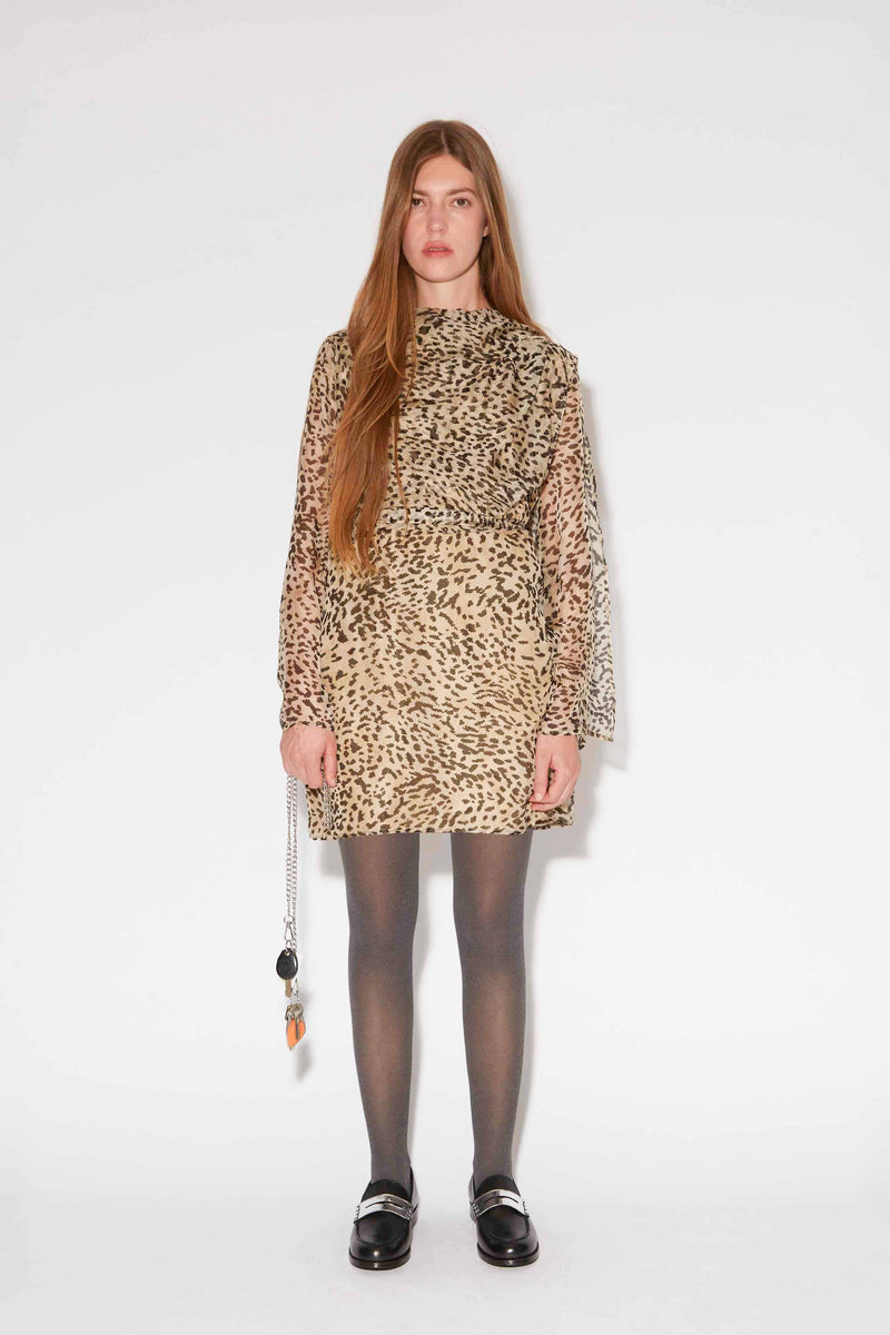 ROBE BIANCA CHLOE ANIMAL