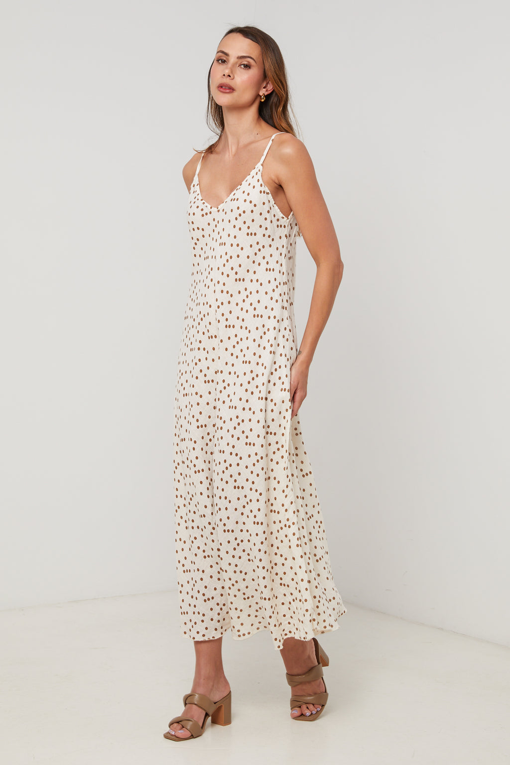 Vestido - Beige - Mujer