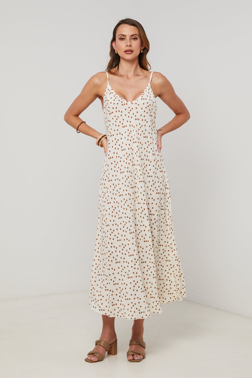 Vestido - Beige - Mujer