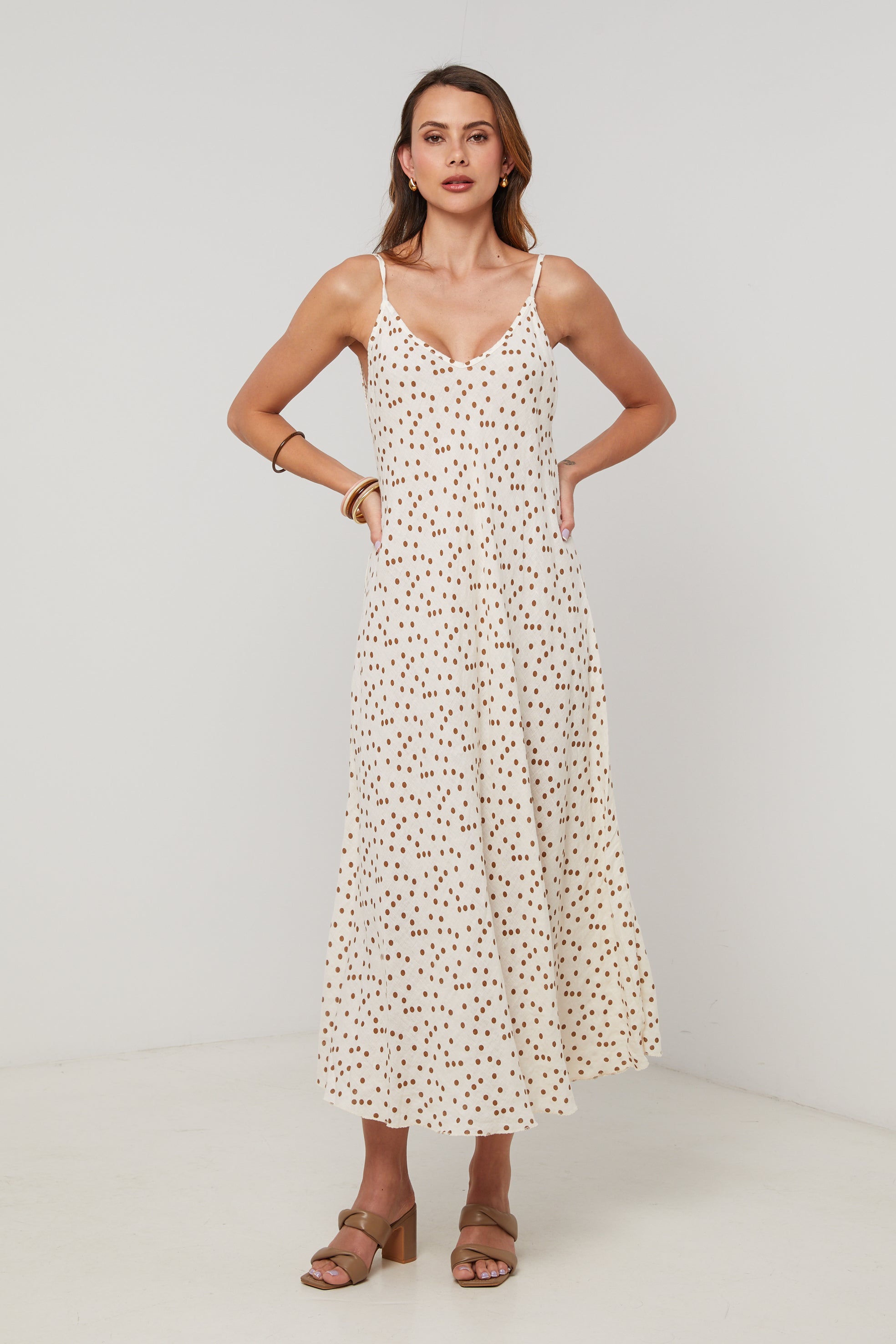 Vestido - Beige - Mujer