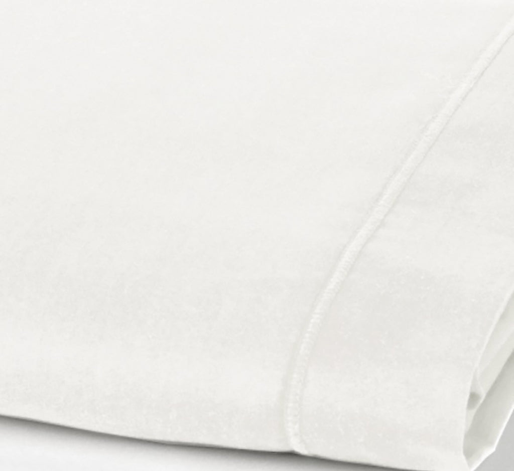 Mura - Drap Plat 2 Pers - Percale De Coton - Percale Blanc - Neige