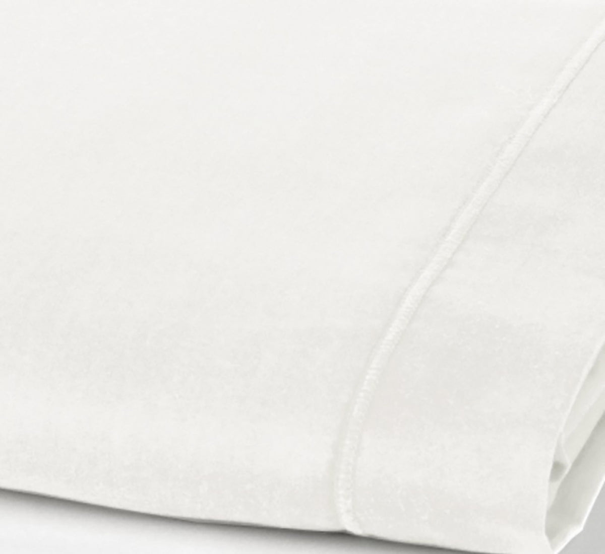 Mura - Drap Plat 2 Pers - Percale De Coton - Percale Blanc - Neige