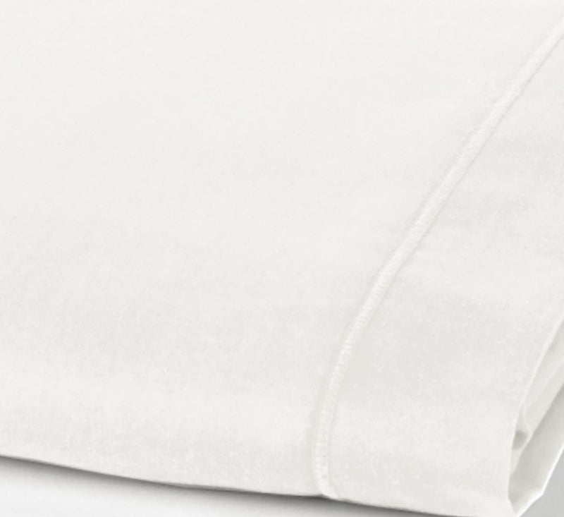 Drap Plat 2 Pers Percale De Coton - Percale Blanc - Neige