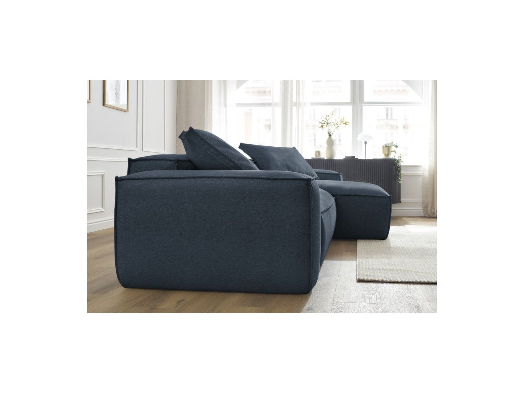 Reversible Corner Sofa Boheme Mottled Fabric