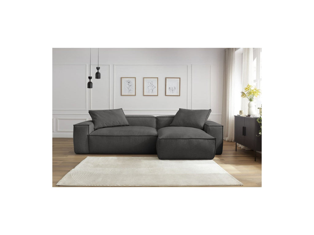 Reversible Corner Sofa Boheme Mottled Fabric