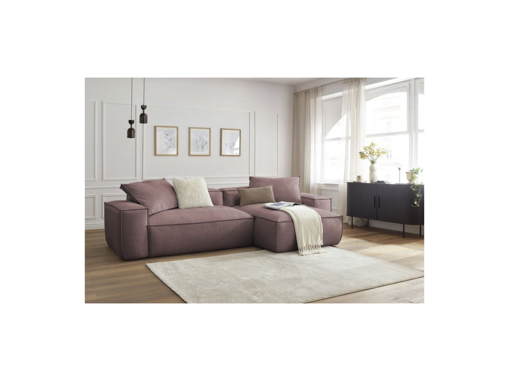 Reversible Corner Sofa Boheme Mottled Fabric