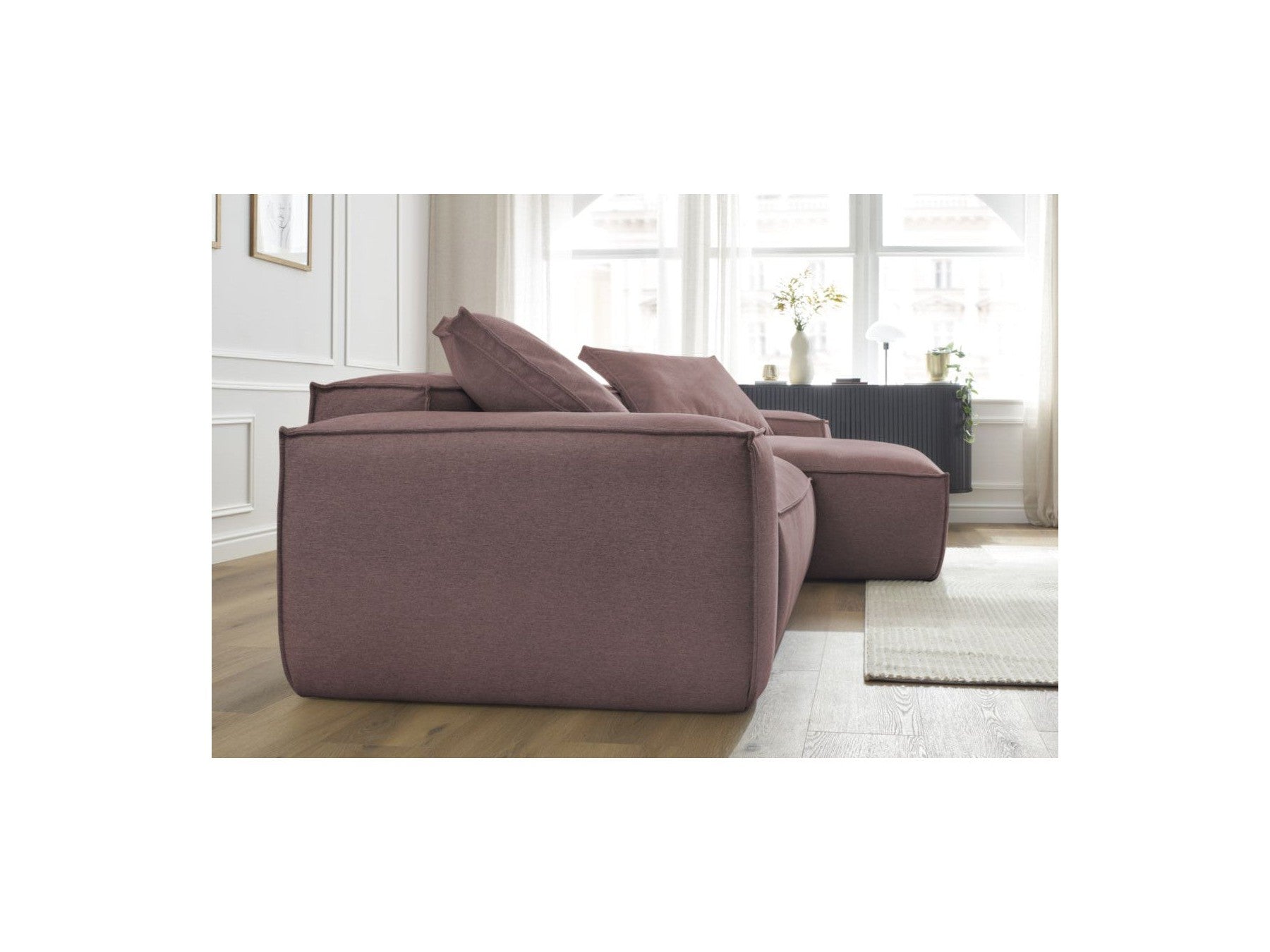 Reversible Corner Sofa Boheme Mottled Fabric