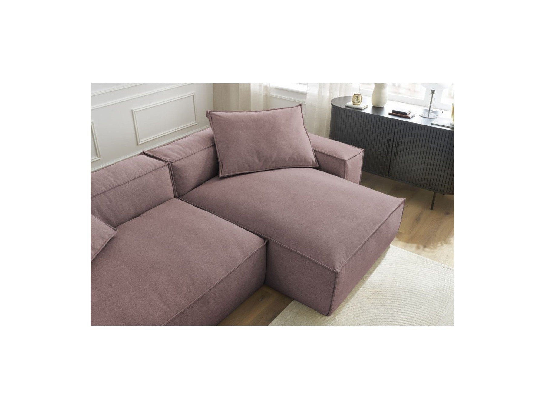 Reversible Corner Sofa Boheme Mottled Fabric