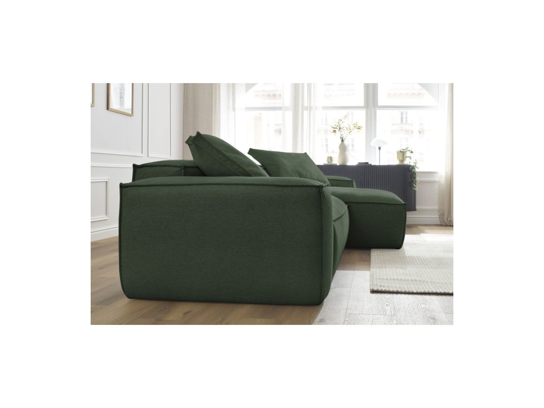 Reversible Corner Sofa Boheme Mottled Fabric