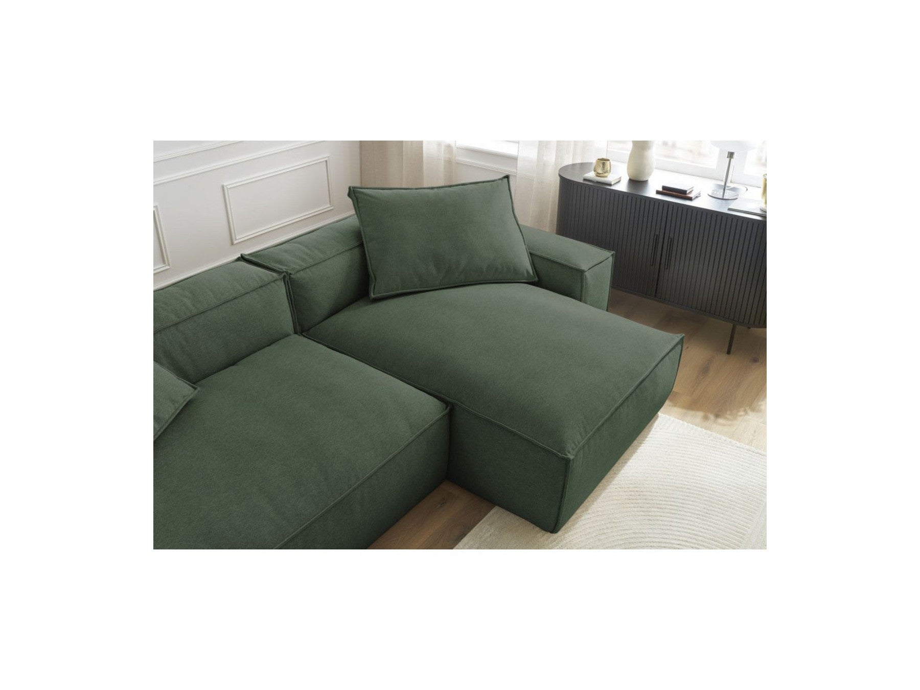 Reversible Corner Sofa Boheme Mottled Fabric