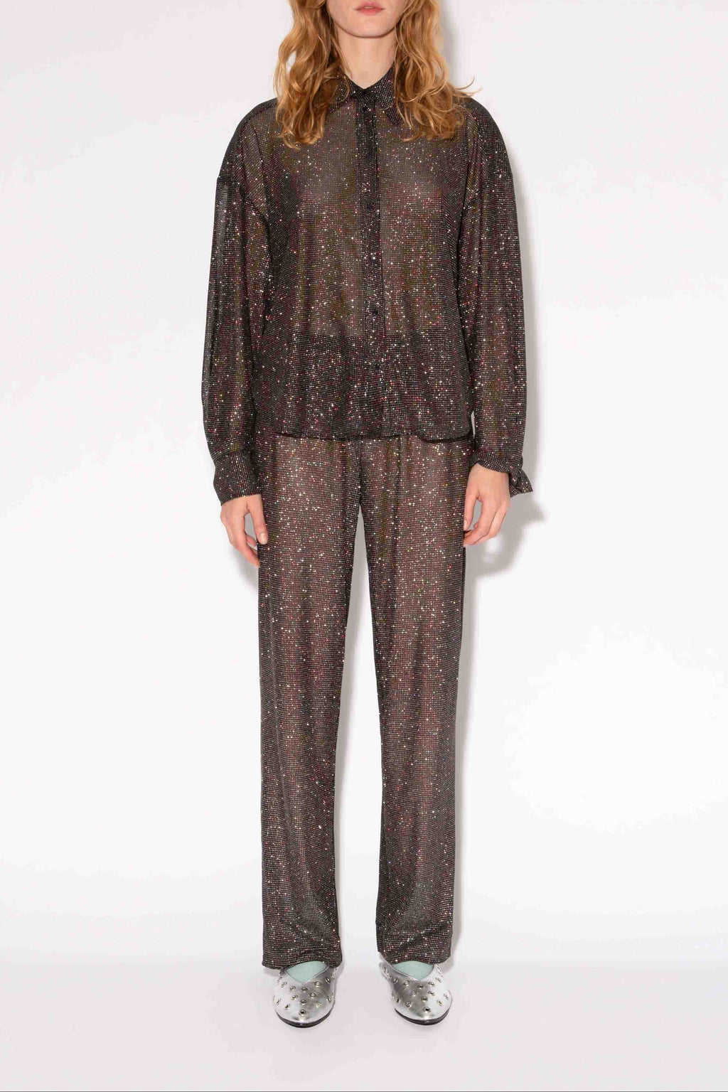 KING DISCO BLACK TROUSERS