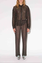 KING DISCO BLACK TROUSERS