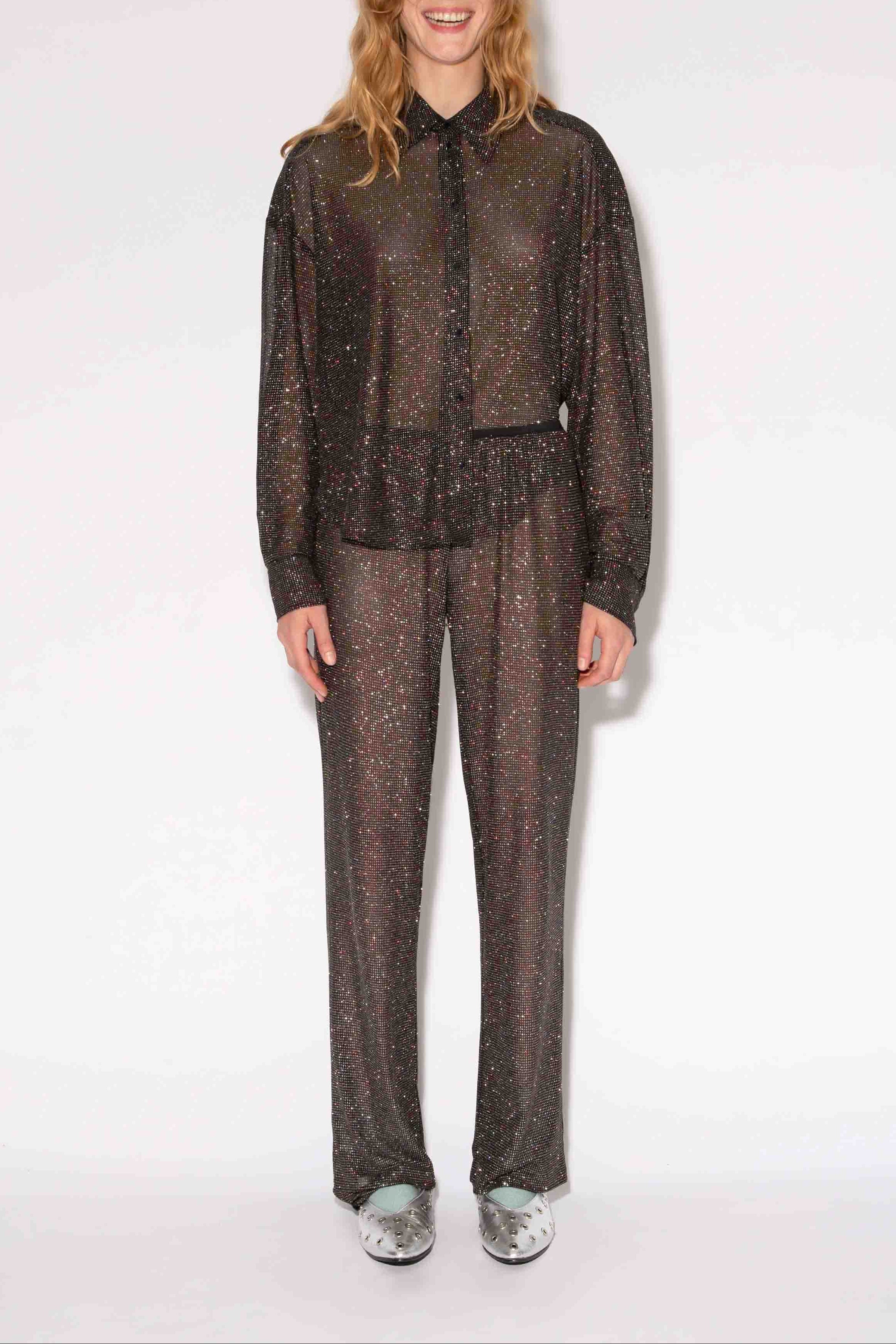 KING DISCO BLACK TROUSERS