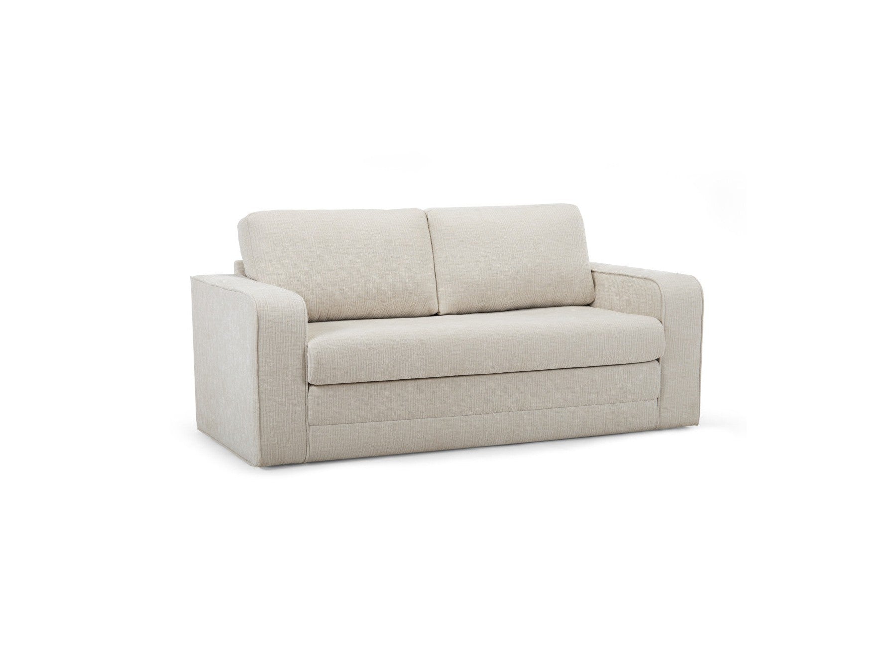 Straight Convertible Déplimousse Sofa - Come - Textured Fabric