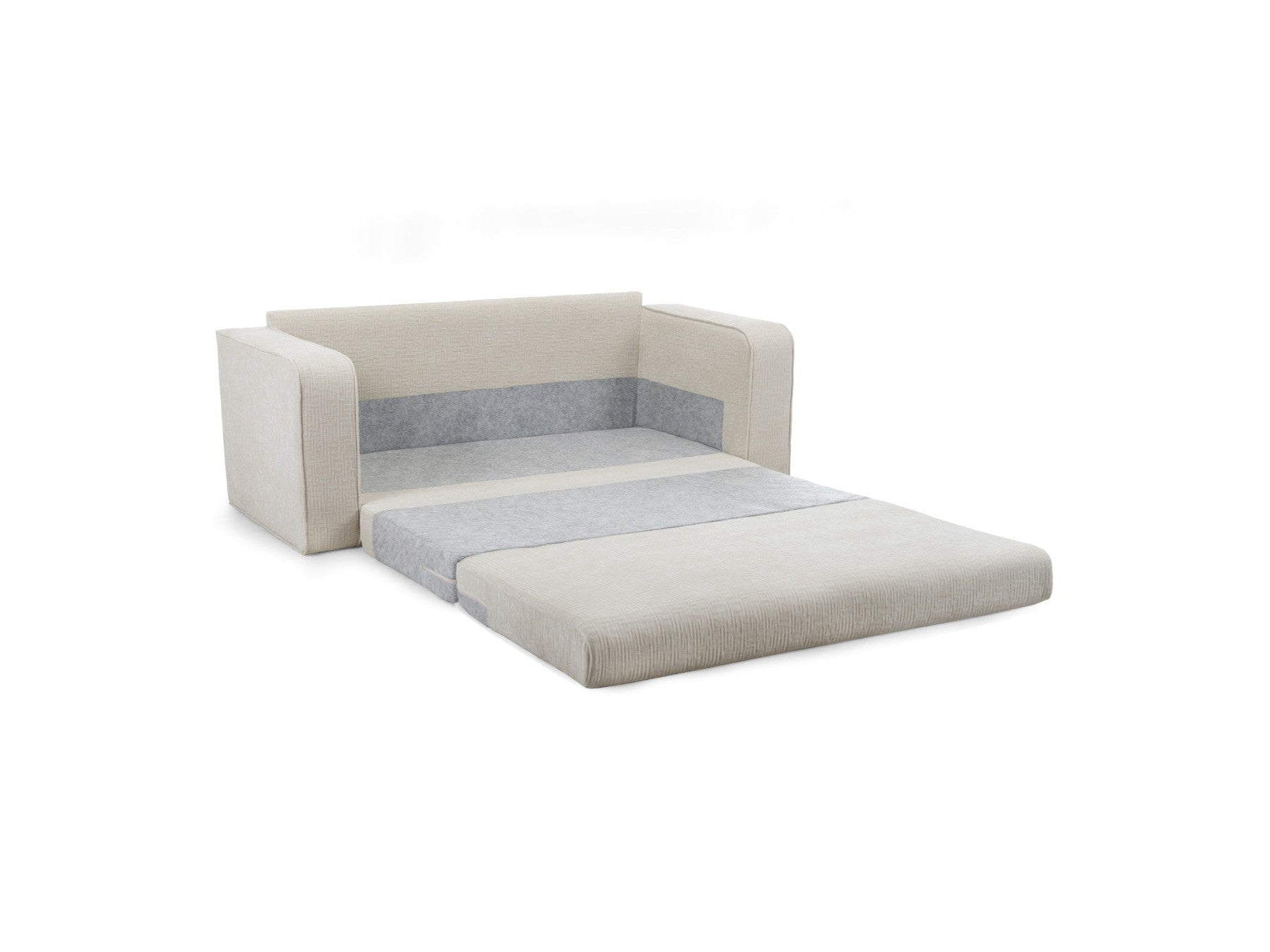 Straight Convertible Déplimousse Sofa - Come - Textured Fabric