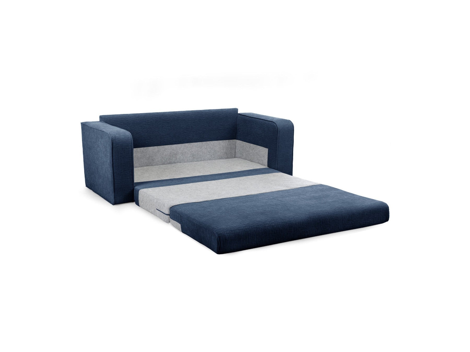 Straight Convertible Déplimousse Sofa - Come - Textured Fabric