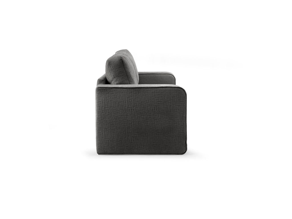 Straight Convertible Déplimousse Sofa - Come - Textured Fabric