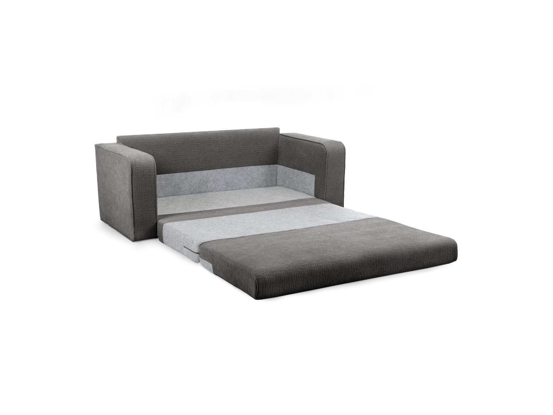 Straight Convertible Déplimousse Sofa - Come - Textured Fabric
