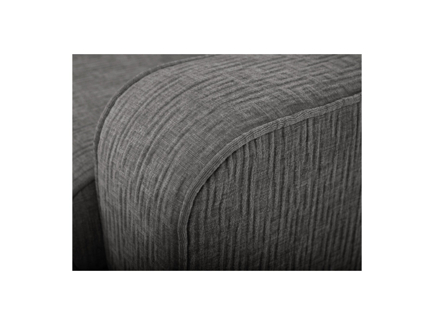 Straight Convertible Déplimousse Sofa - Come - Textured Fabric