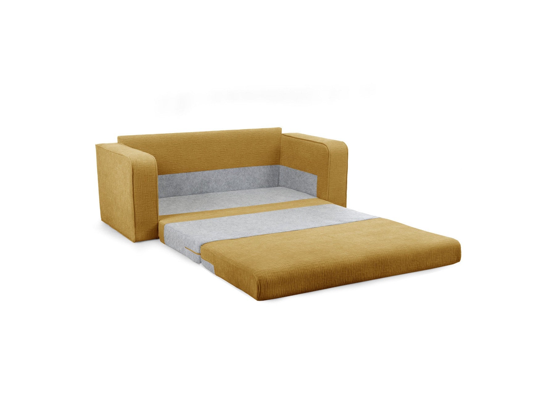 Straight Convertible Déplimousse Sofa - Come - Textured Fabric
