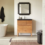 Easy - Meuble Salle De Bain - Chêne - Naturel