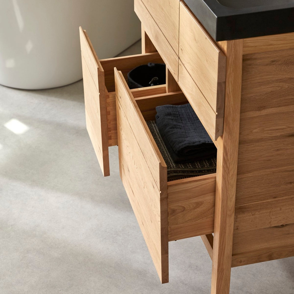 Easy - Meuble Salle De Bain - Chêne - Naturel