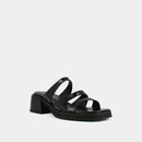 Jonak - Mules Amira Cuir Glace - Noir