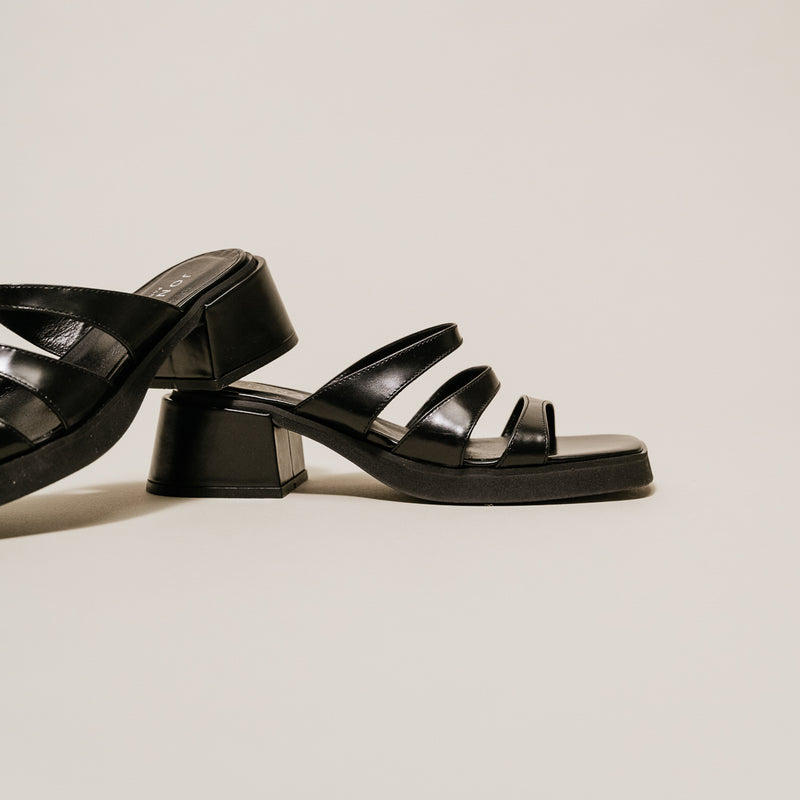 Jonak - Amira Mules Piel Hielo - Negro