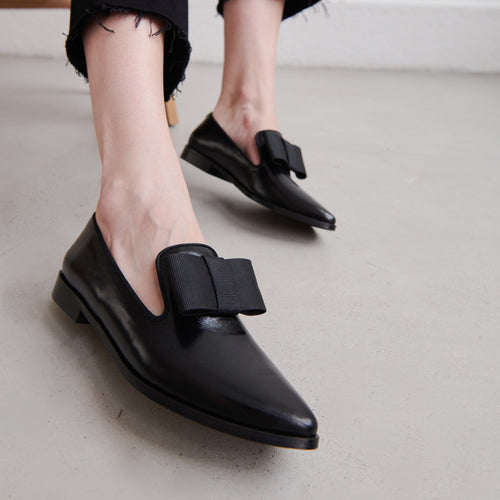 Jonak - Anglet Leather Loafers - Black