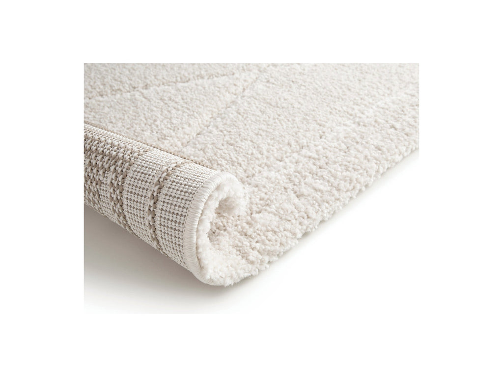 Amel - Alfombra de pelo corto - Motivo gráfico - Beige