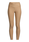 Overlap High Waist Tights - Light Khaki