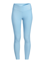 Overlap High Waist Tights - Blue Lagoon
