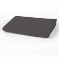 Double Flat Sheet Cotton Percale - Grey Percale - Charcoal Grey