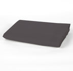 Double Flat Sheet Cotton Percale - Grey Percale - Charcoal Grey