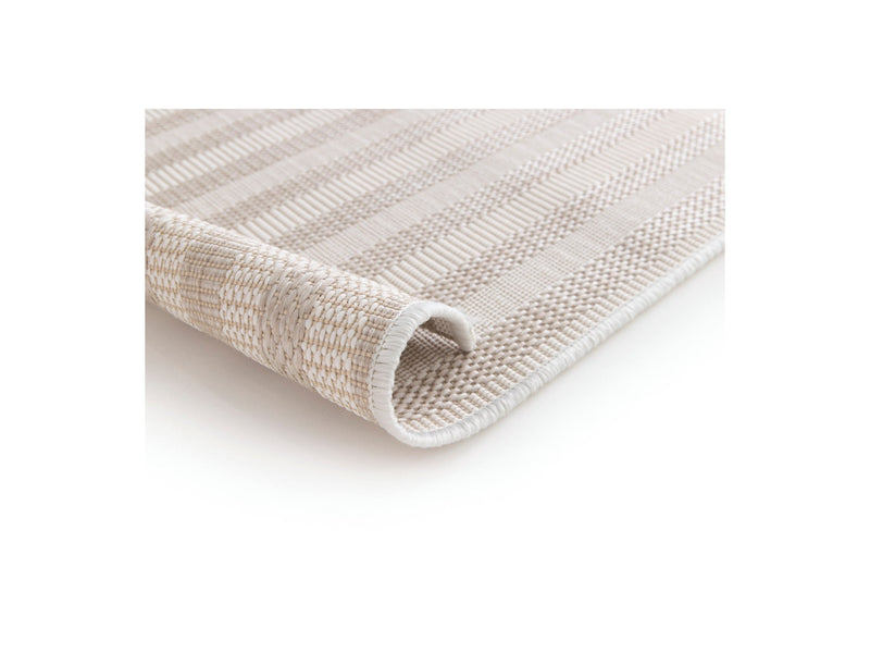 Tapis Poils Ras Annie - Motif Abstrait - Beige