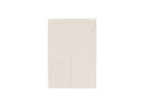 Tapis Poils Ras Annie - Motif Abstrait - Beige