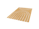 Tapis Poils Ras Aurelie - Motif Abstrait - Jaune