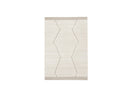 Tapis Poils Ras Estelle Motif Graphique - Beige