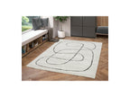 Laure - Low-Pile Rug - Abstract Pattern - White