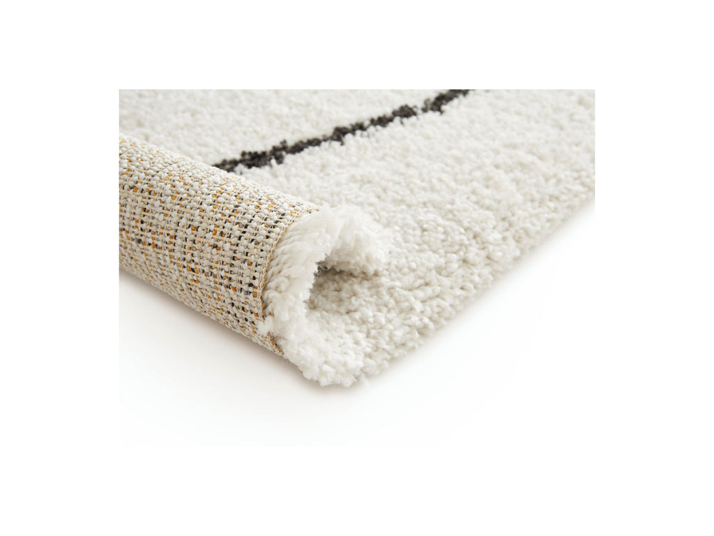 Laure - Low-Pile Rug - Abstract Pattern - White