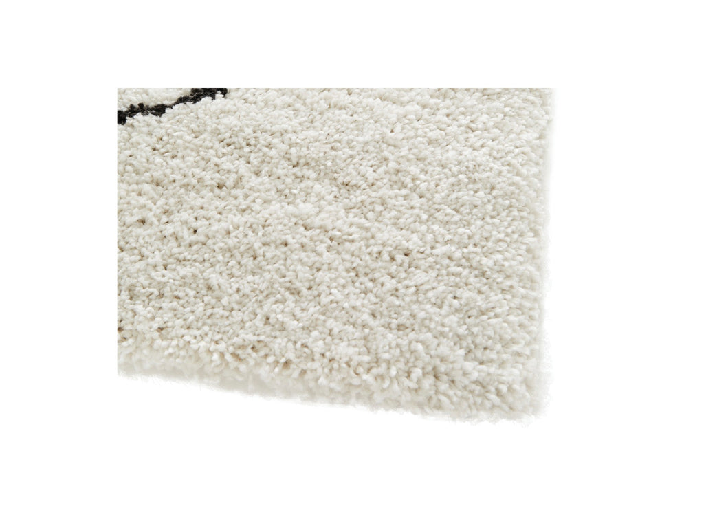 Laure - Low-Pile Rug - Abstract Pattern - White