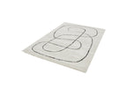 Laure - Low-Pile Rug - Abstract Pattern - White