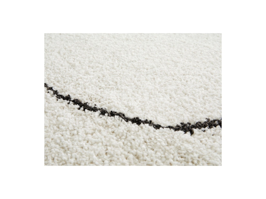 Laure - Low-Pile Rug - Abstract Pattern - White