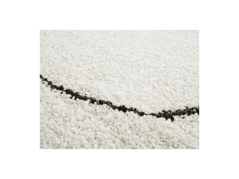 Laure - Short Pile Rug - Abstract Pattern - White