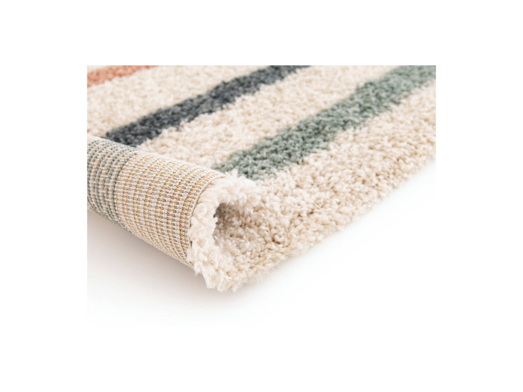 Lilia - Tapis Poils Ras - Motif Abstrait - Multicolore