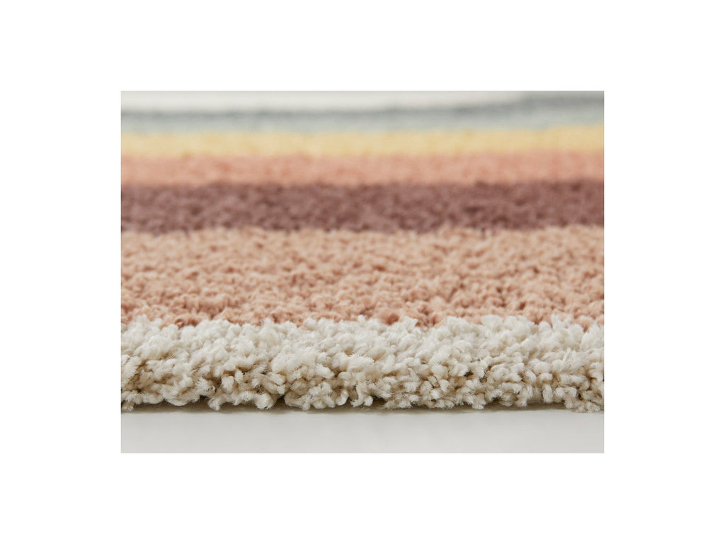 Lilia - Tapis Poils Ras - Motif Abstrait - Multicolore