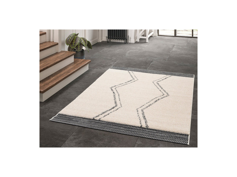 Tapis Poils Ras - Loan - Motif Graphique