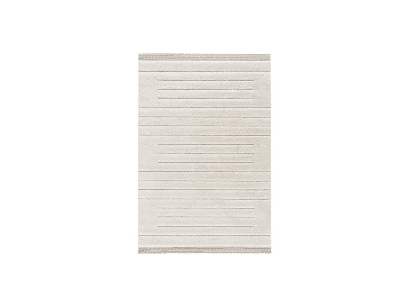Alfombra Pelo Corto - Lubio - Estampado Gráfico - Beige